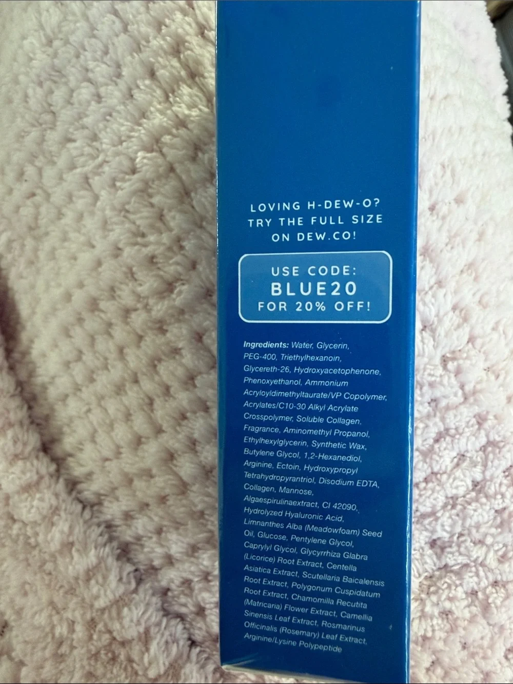 Dew of the Gods H-DEW-O Daily Gel Moisturizer - Blue
